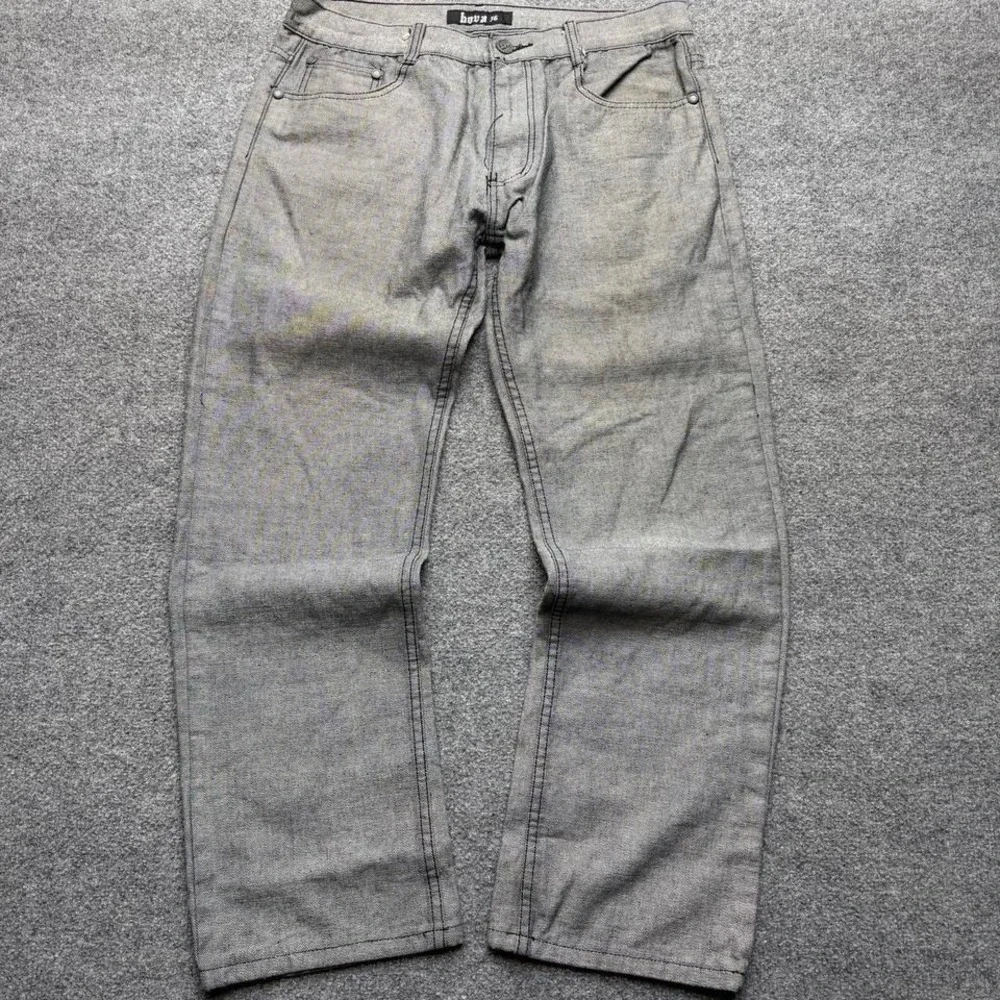 Hova Y2K men's jeans size 36 embroidered back pockets